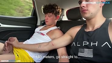 My Best Friend Gave Me a Brutal Blowjob in the Uber Right in Front of the Driver!